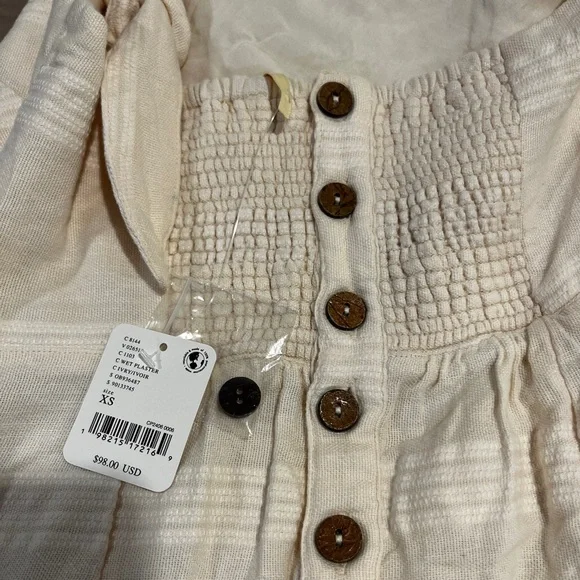 NWT! Cream Free People Maxi Dress size XS - Picture 6 of 7